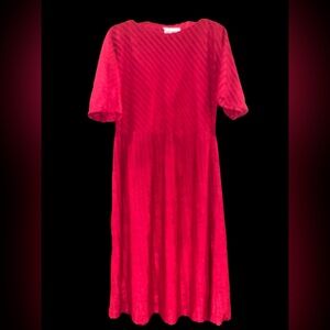 Melissa Lane vtg fire engine /cherry red Valore dress!